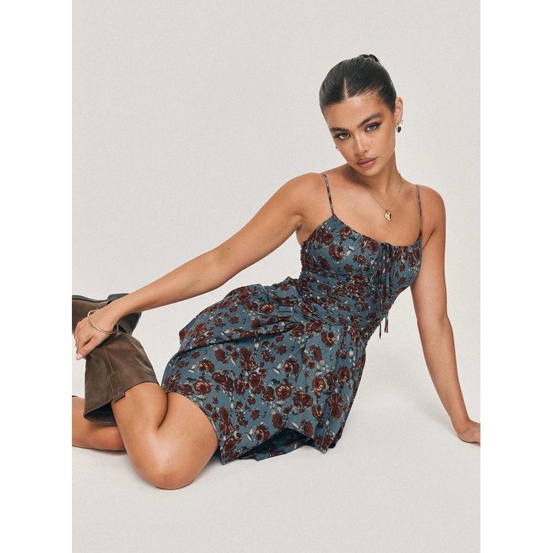 Barrett Mini Dress Blue / Floral