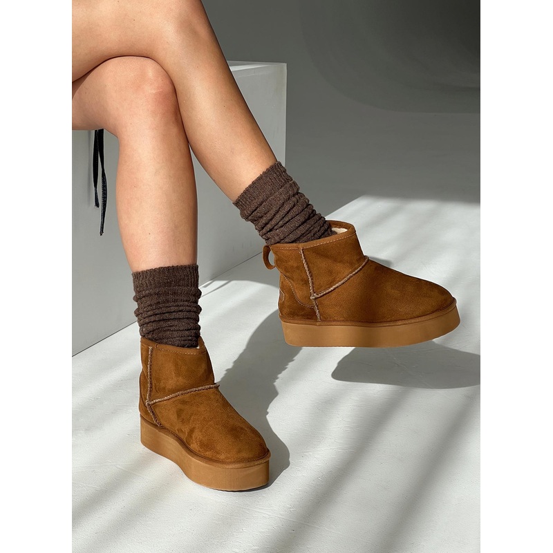 Eren Knee High Socks Brown