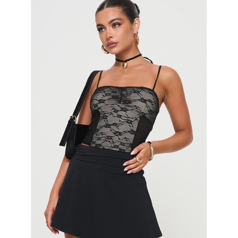 Kellen Lace Top Black