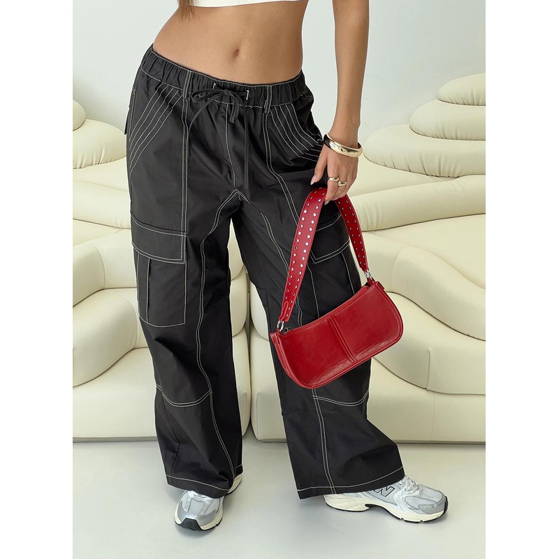 Soria Cargo Pants Black