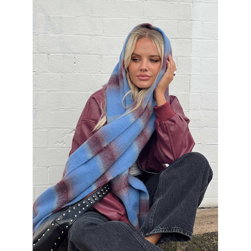 West Coast Scarf Blue / Red