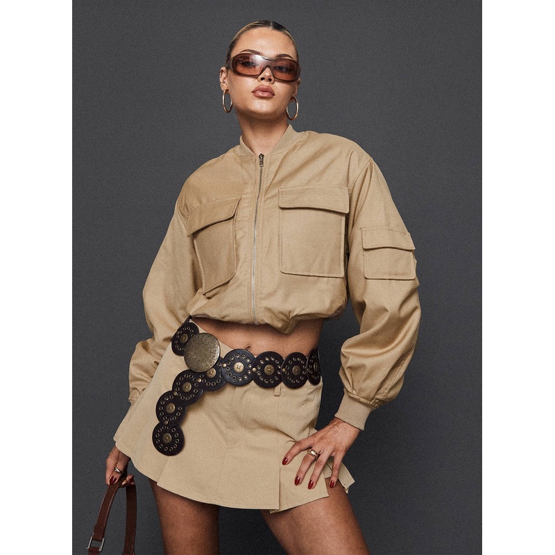 Celestine Bomber Jacket Sand