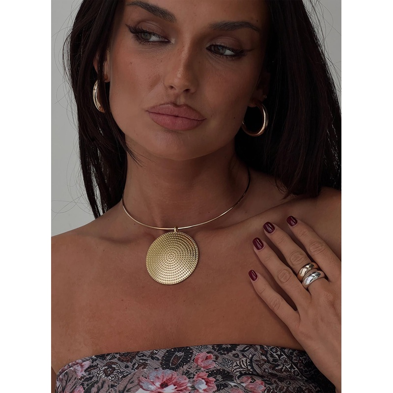 Charlise Pendant Necklace Gold