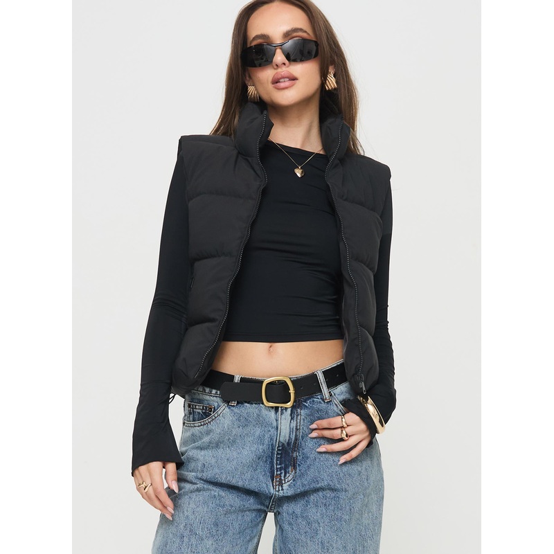 Fuentes Puffer Vest Black