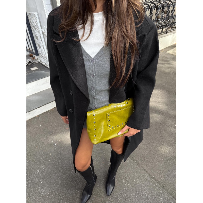 Inferno Longline Coat Black