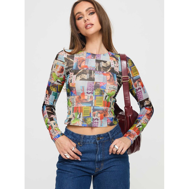 Kaelen Long Sleeve Top Multi