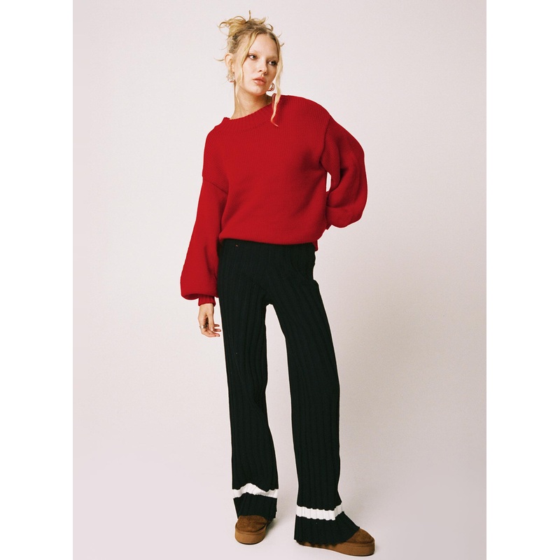Montenegro Knit Pants Black / Cream