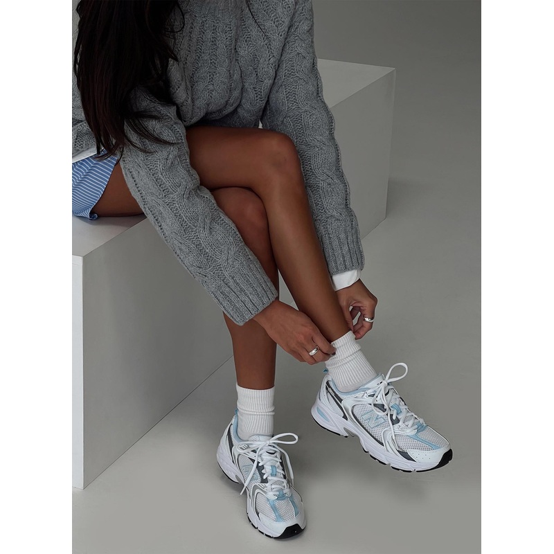 New Balance 530 Bright White / Baby Blue