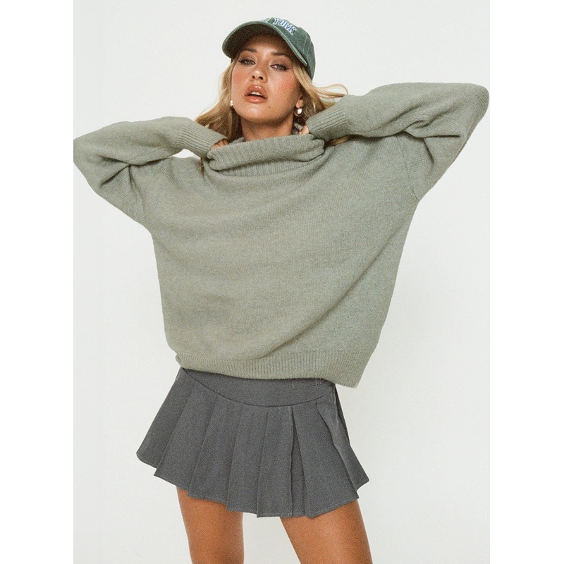 Oswin Turtleneck Sweater Green