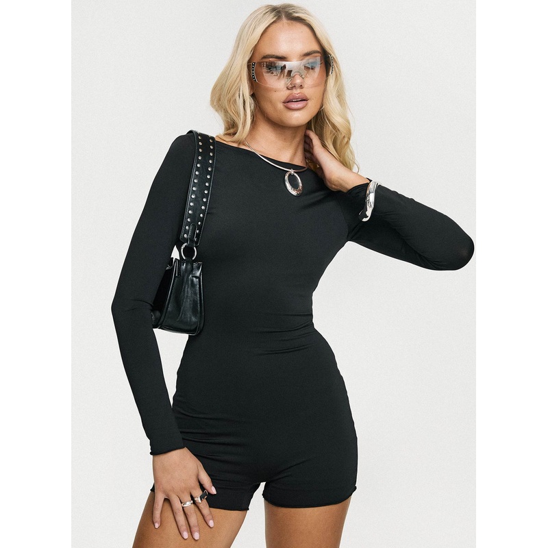 Sanctuary Playsuit Black