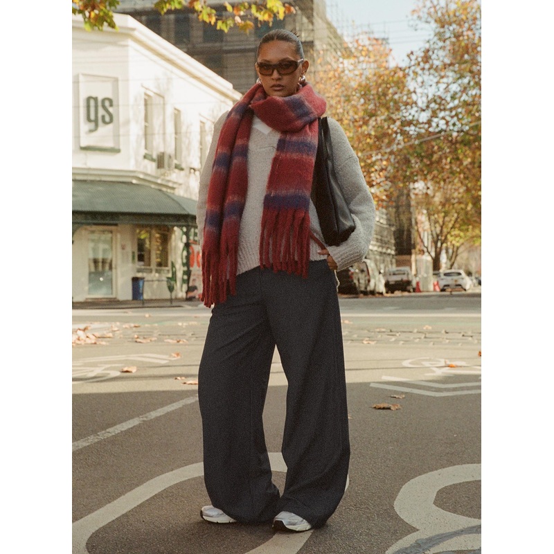 Seraphic Pants Charcoal Stripe