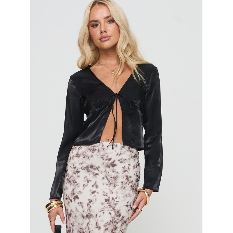 Stensholm Long Sleeve Top Black