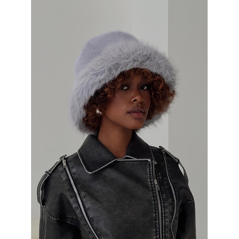 Avaah Fluffy Hat Grey
