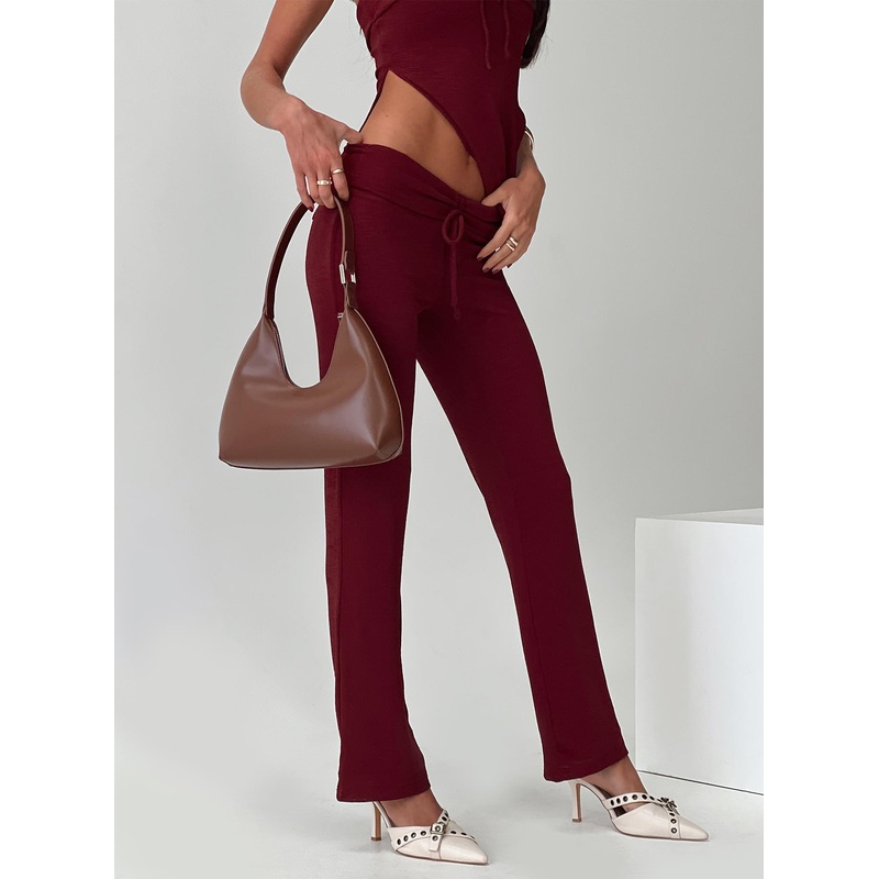 Laurenita Pants Burgundy