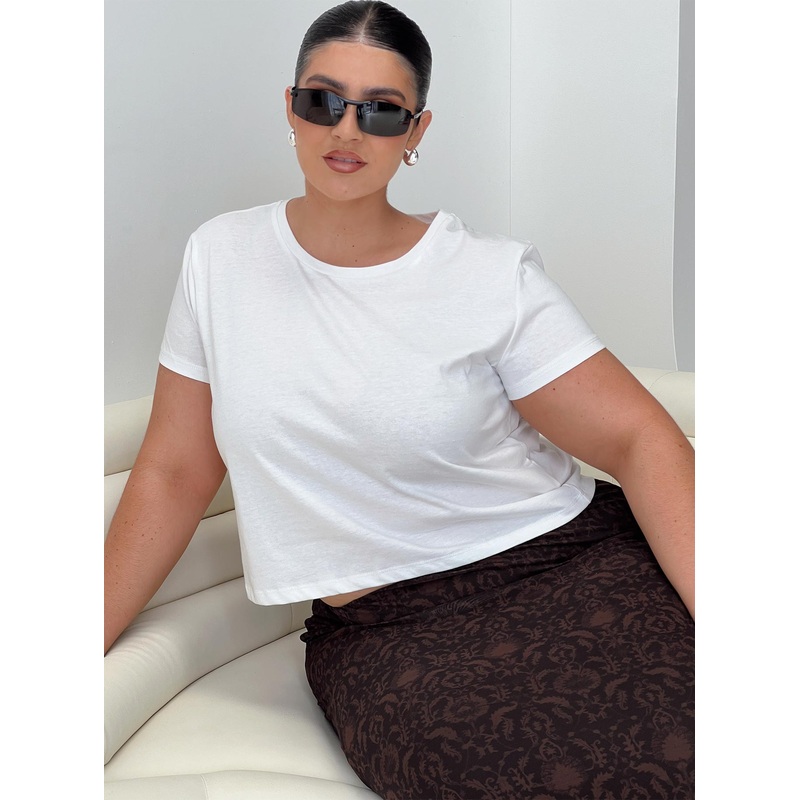 Micah Tee White Curve