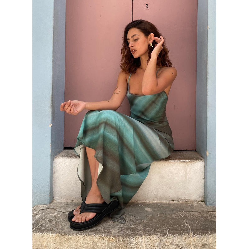 Otillie Maxi Dress Blue Multi