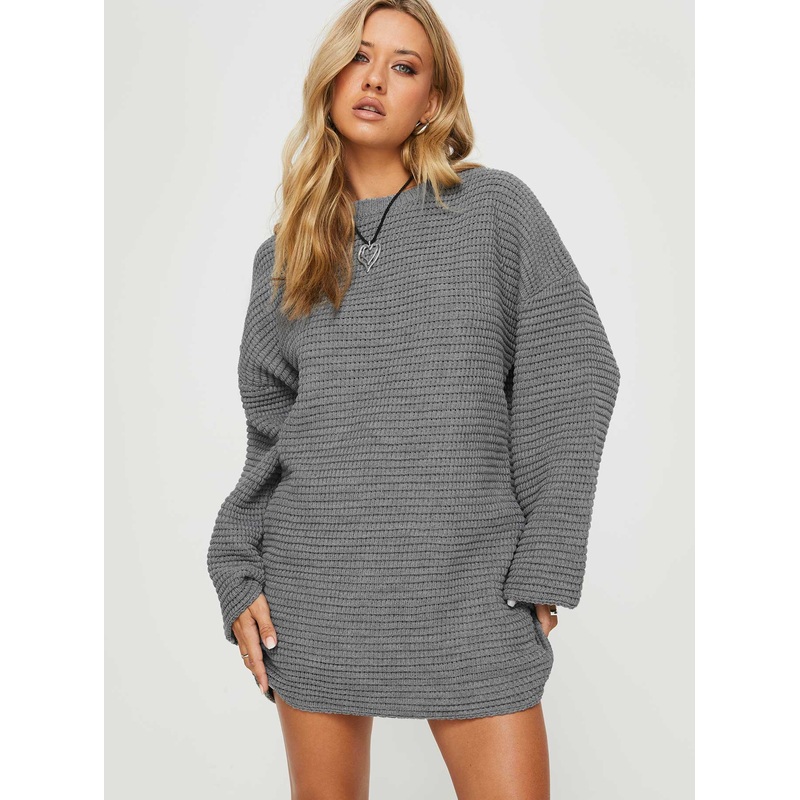 Sherwick Sweater Mini Dress Grey