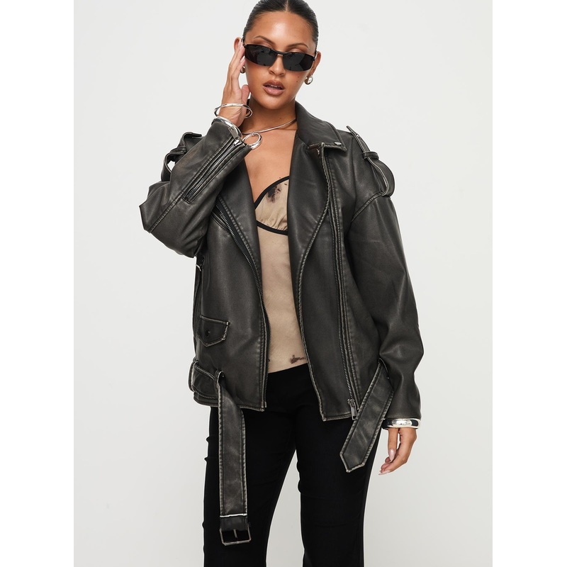 Ace Biker Jacket Black