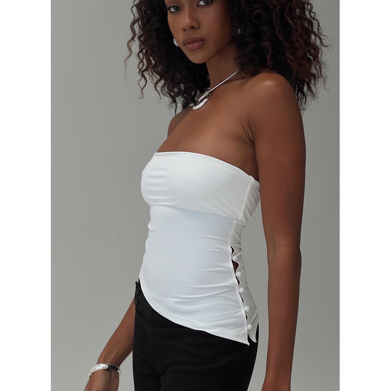 Isolindra Strapless Top White
