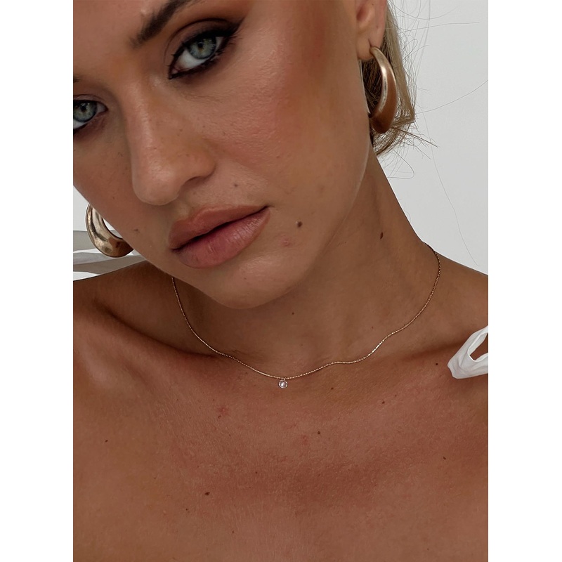 Sawyer Diamond Necklace Gold