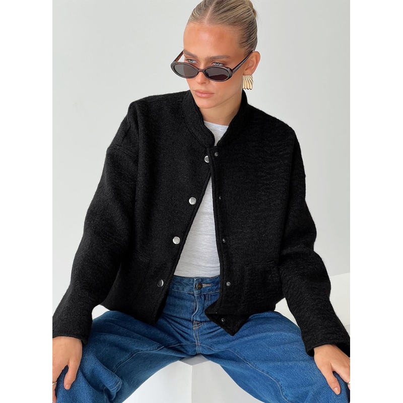 Stillar Bomber Jacket Black