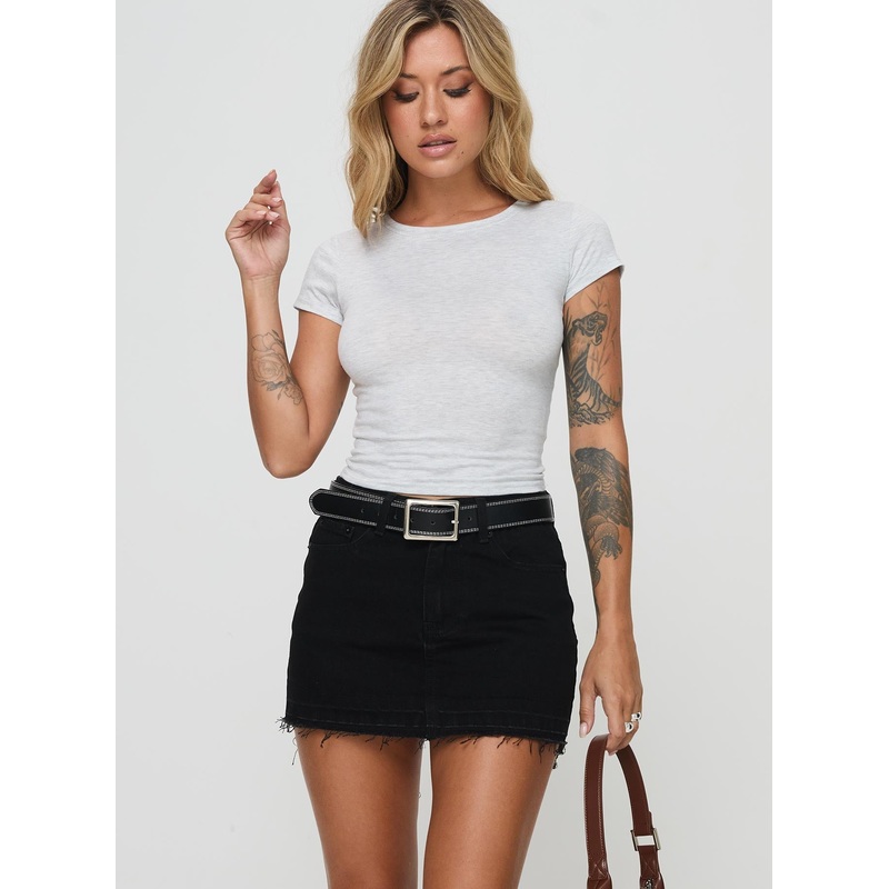 Aster Mini Skirt Black