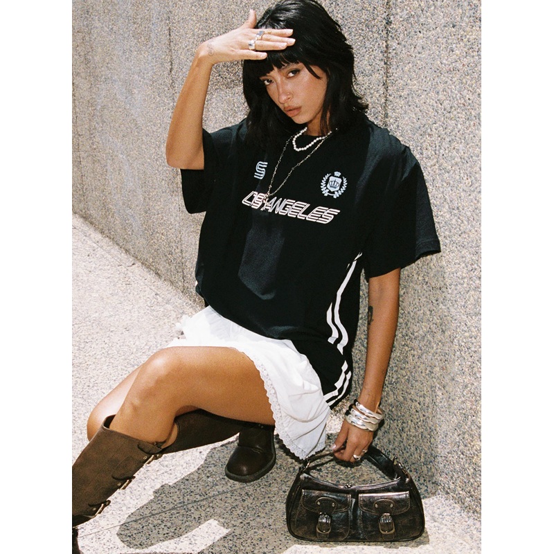 Goal La Oversized Tee Black