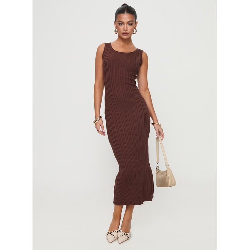 Jackman Maxi Dress Brown