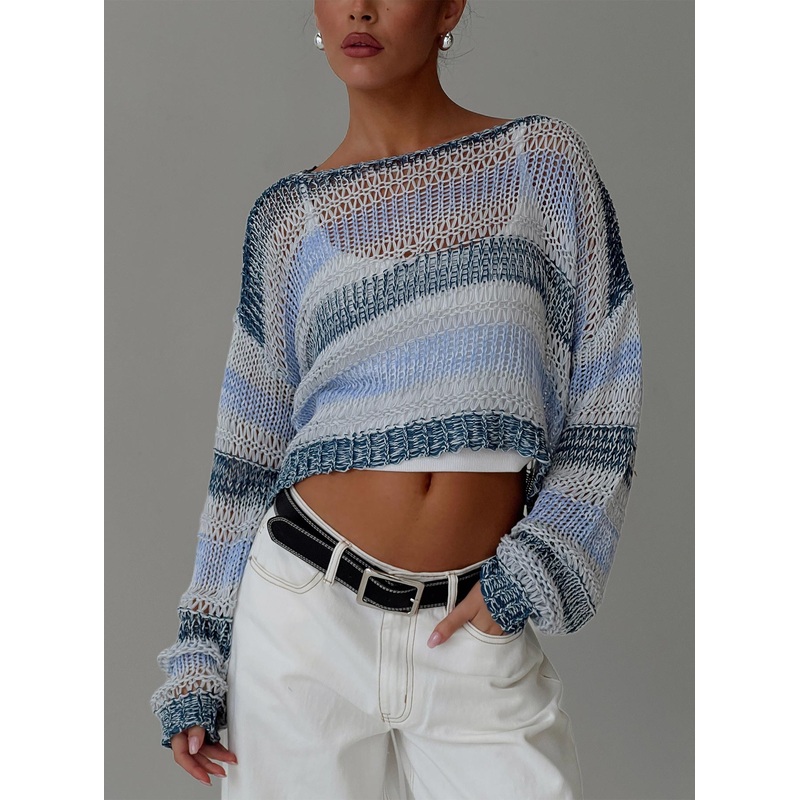 Perren Sweater Blue Stripe