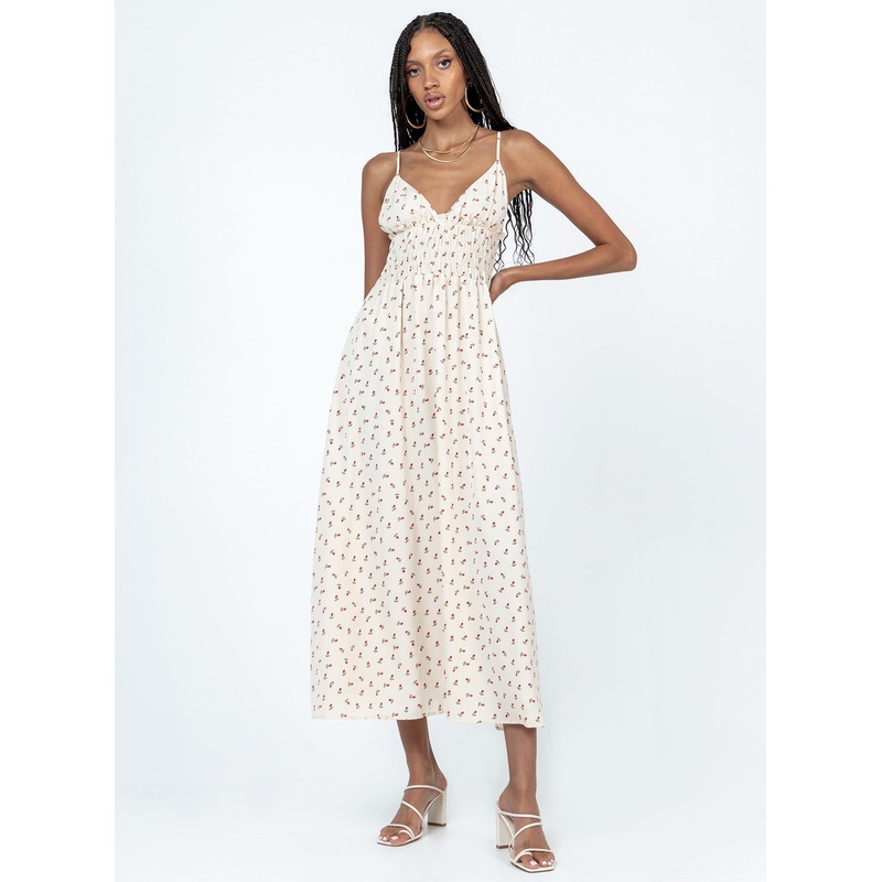 Roza Maxi Dress Beige