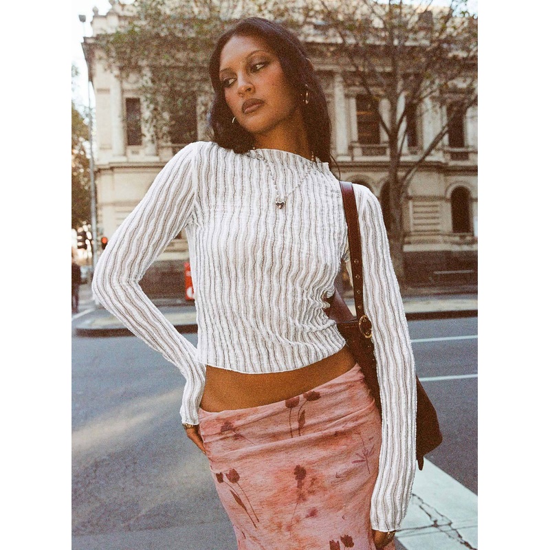 Padra Long Sleeve Top White
