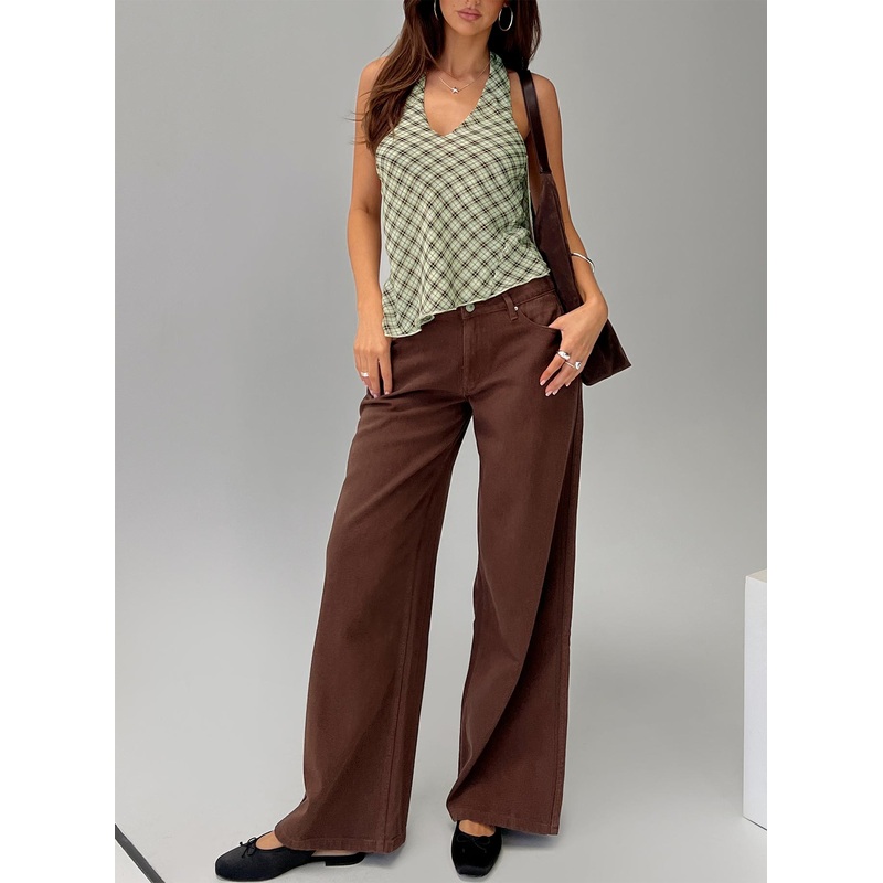 Ramos Low Rise Jeans Brown