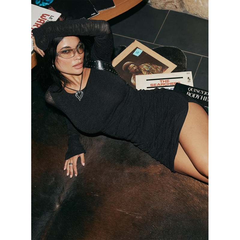 Carmelle Off The Shoulder Mini Dress Black