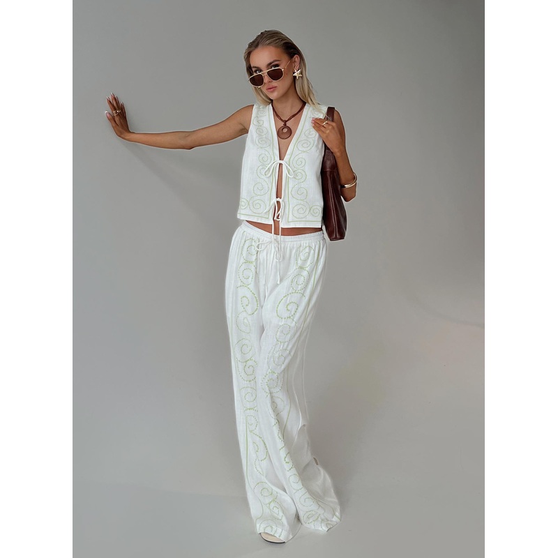 Kindred Pants White / Green