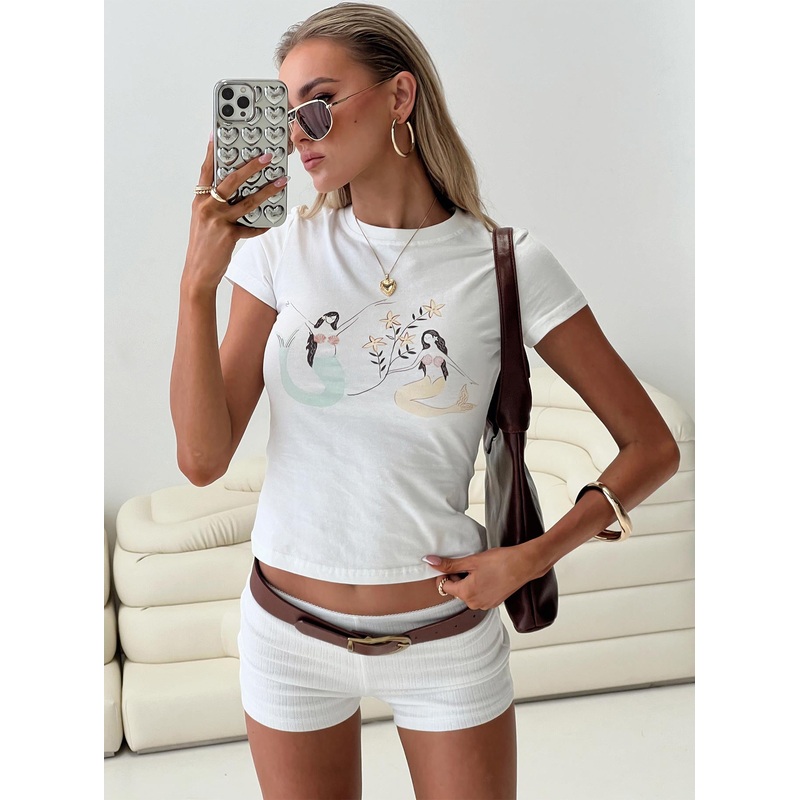 Mermaid Soul Tee White