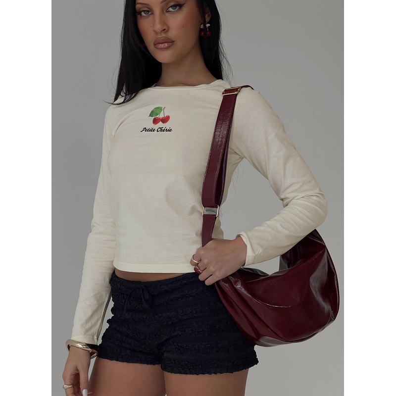 My Sweet Girl Long Sleeve Top Cream