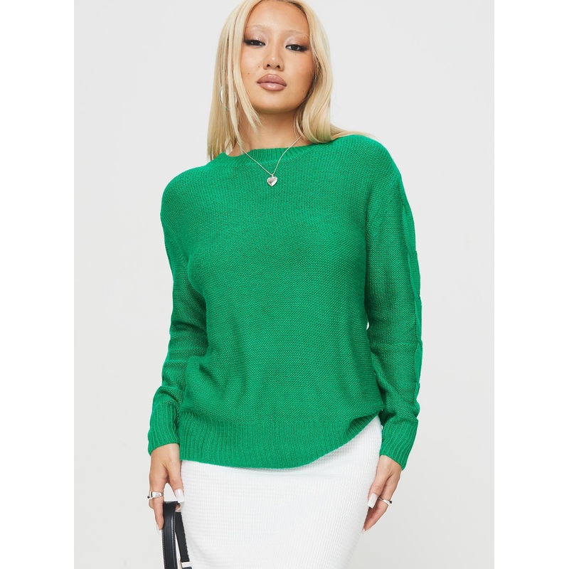 Partree Cable Knit Sweater Green