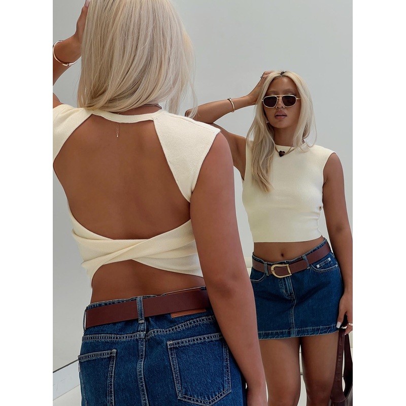 Party Favour Top Yellow