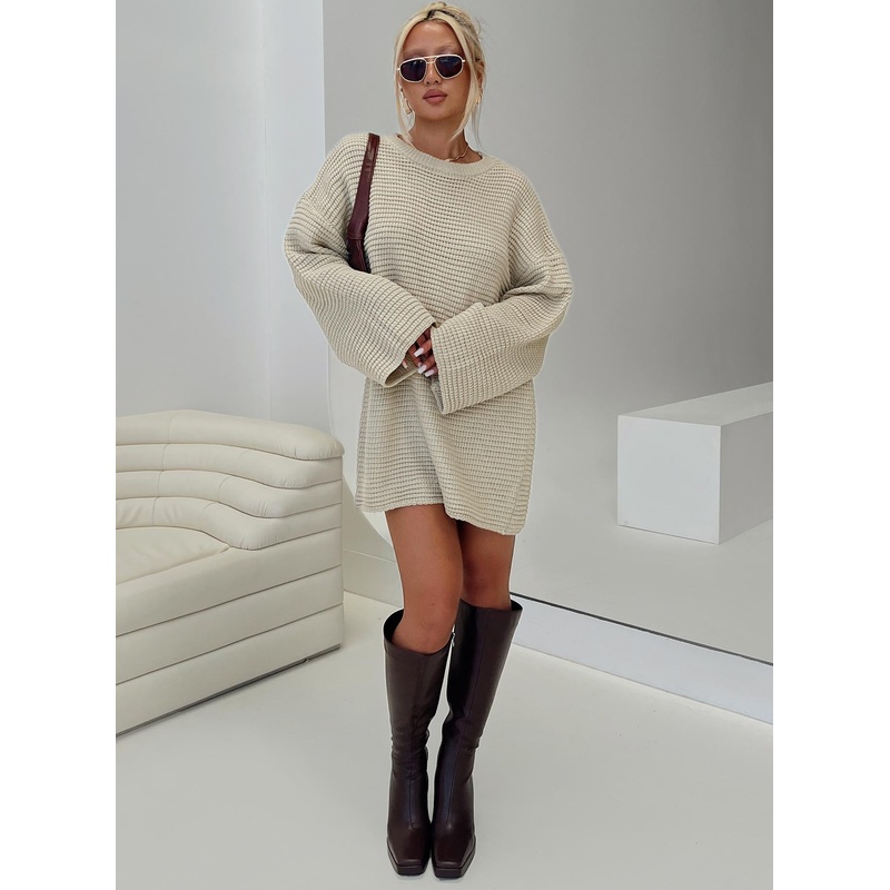 Sherwick Sweater Mini Dress Oat