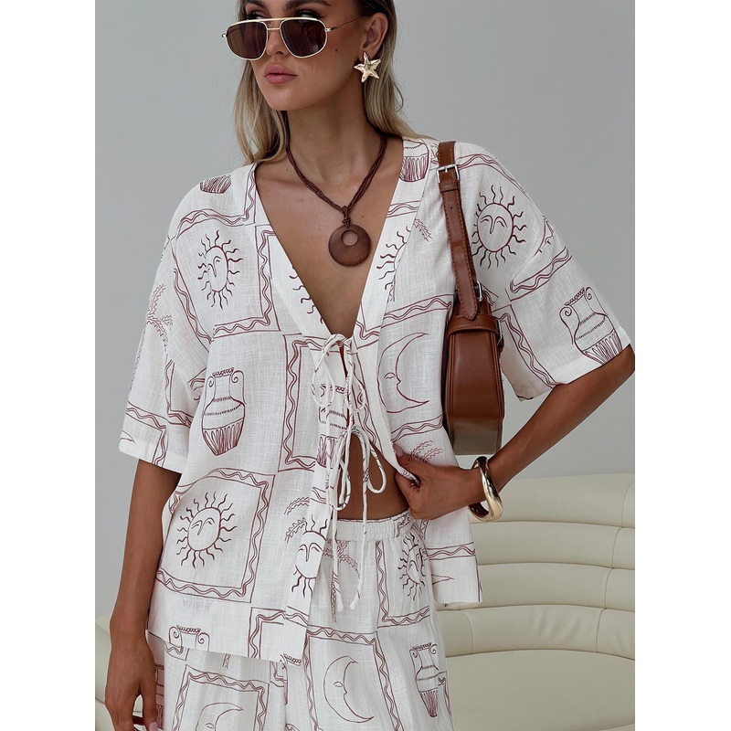 Sun Dream Shirt Cream / Multi