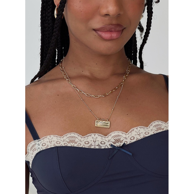 Team Layered Necklace Pack Gold