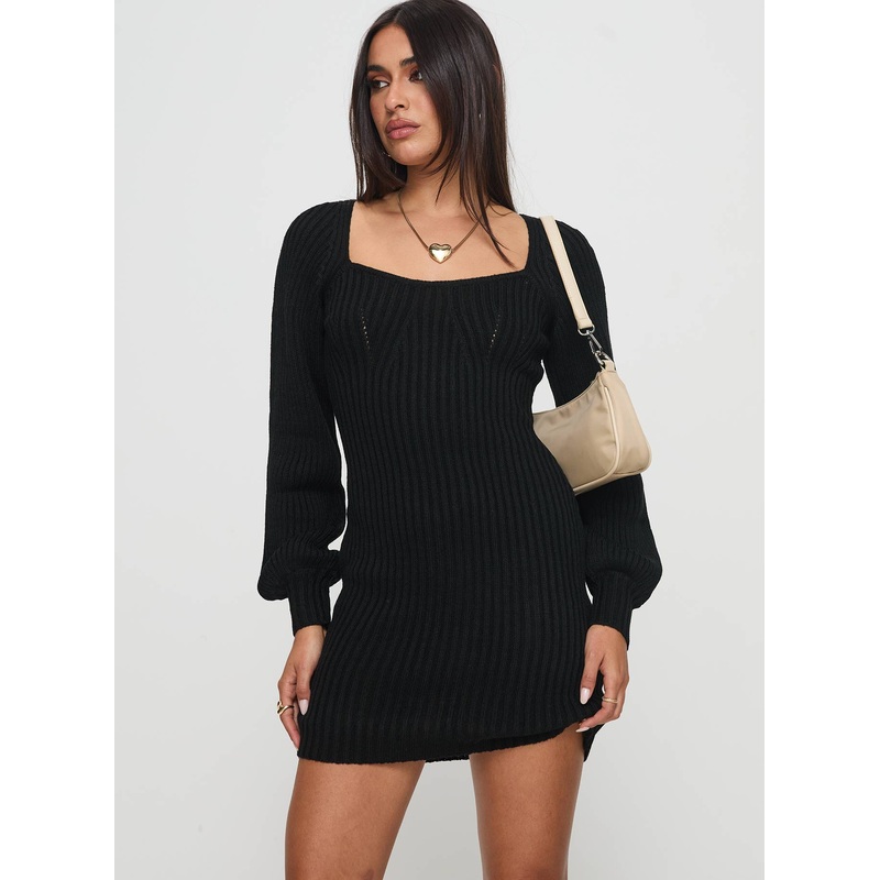 Bohemia Mini Dress Black