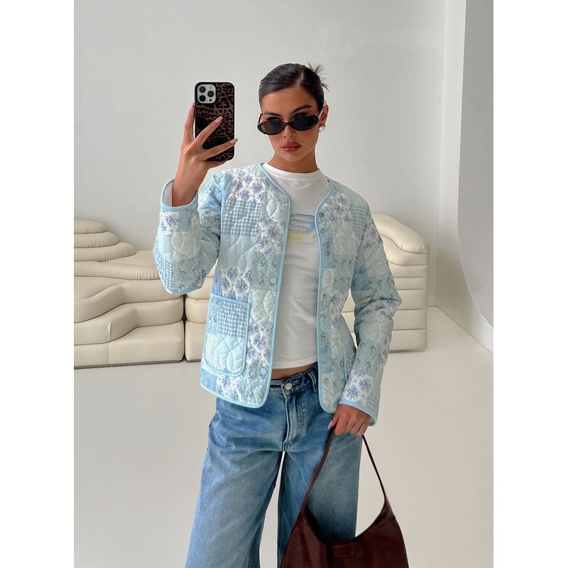 Brinny Quilted Jacket White