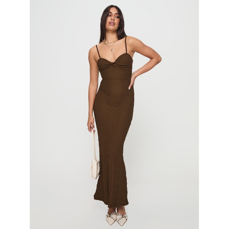 Celie Maxi Dress Chocolate