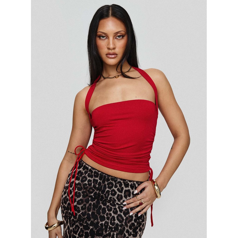 Late Night Talking Top Red