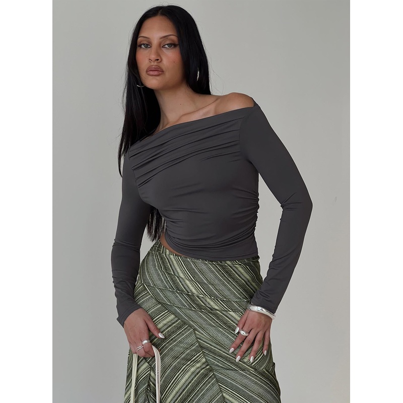 Matrid Long Sleeve Top Grey