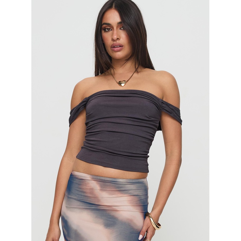 Moonflower Top Grey