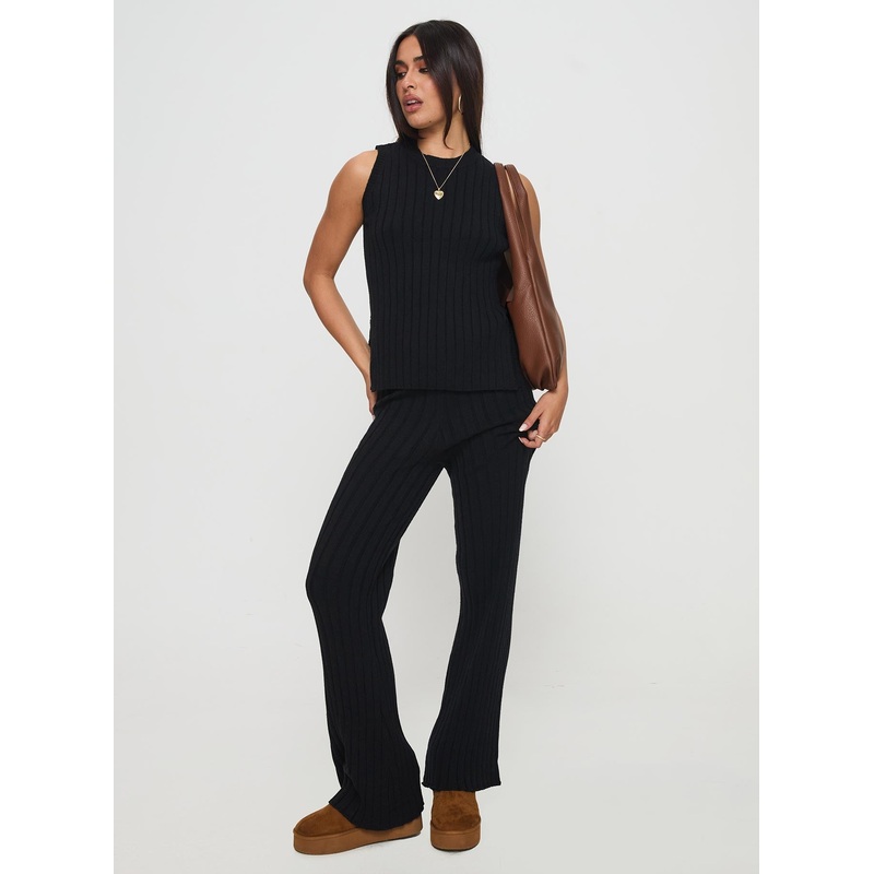 Stasia Knit Set Black