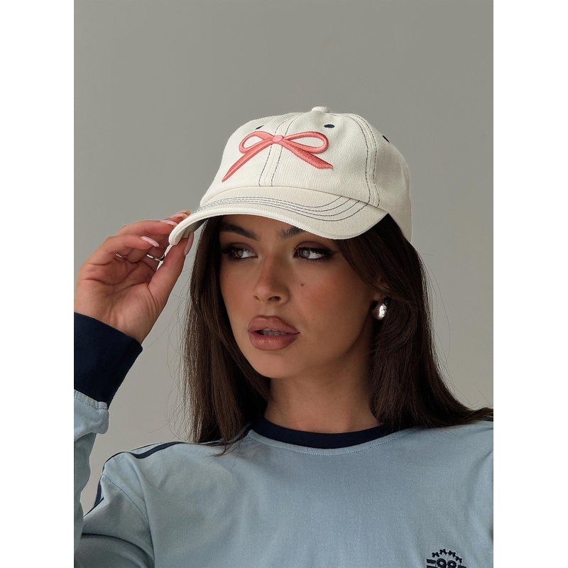 Antoinette Cap Beige / Pink