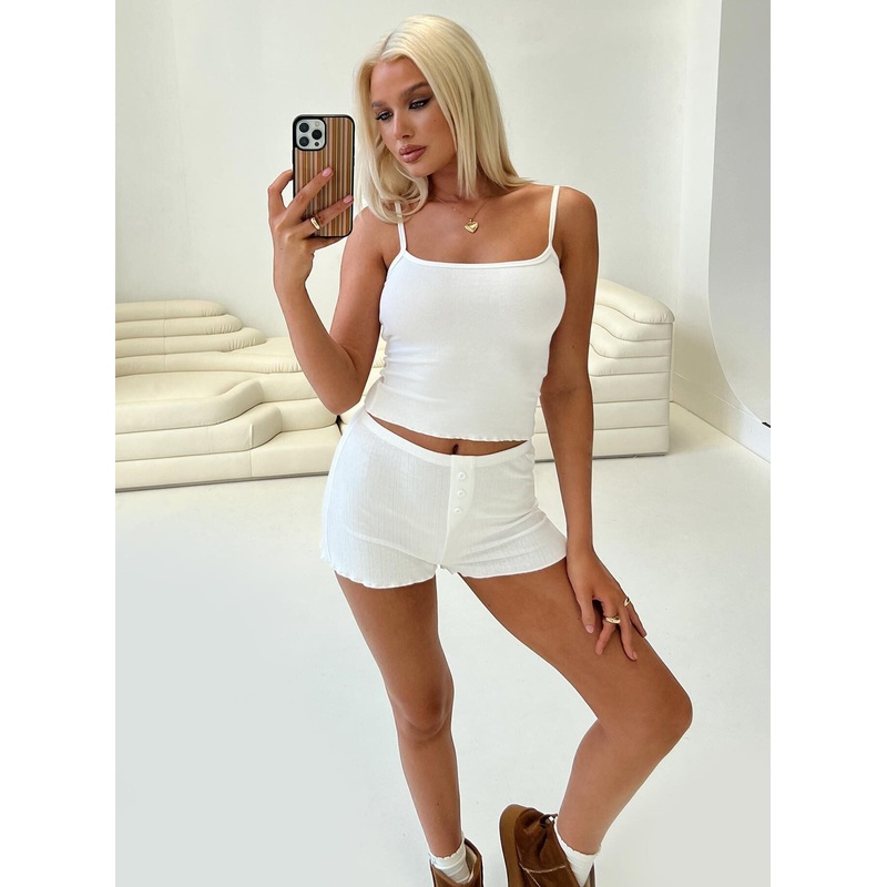 Halia Pointelle Short White